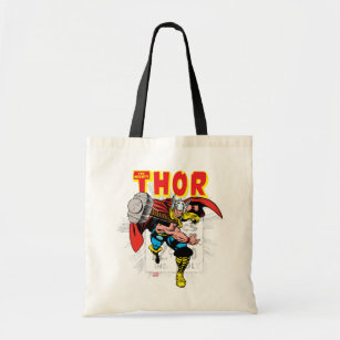 Thor Retro Comic Price Graphic Tote Bag