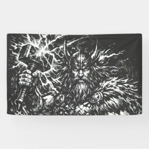 Thor — Storm‑Hammered God of Thunder Banner