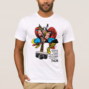 Thor Swinging Mjolnir Forward T-Shirt