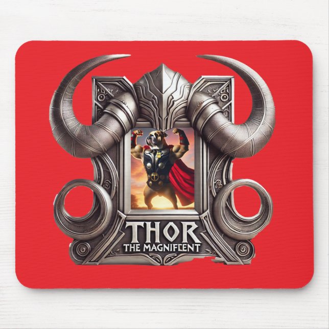 Thor the Magnificent Mouse Pad (Front)