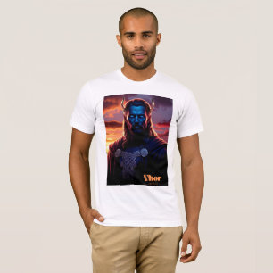 THOR VIKING Basic Dunkles T-Shirt