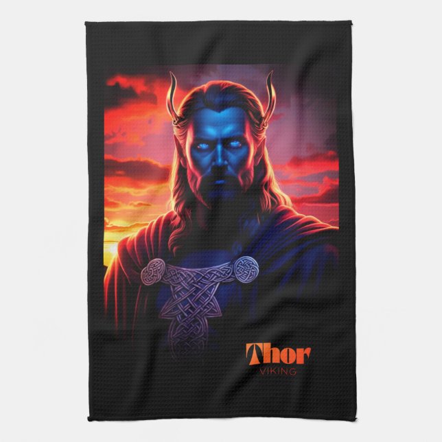 THOR VIKING TEA TOWEL (Vertical)