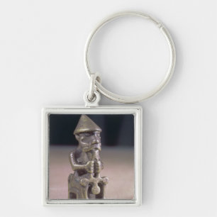 Thor with a hammer, statuette found in Iceland Key Ring