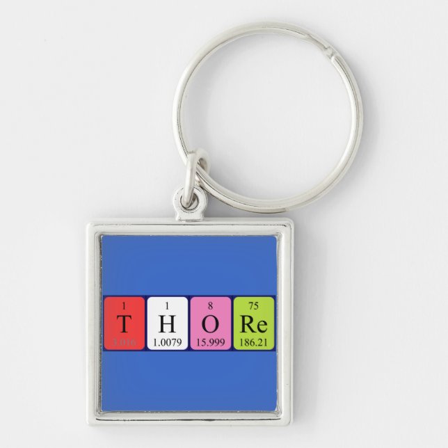 Thore periodic table name keyring (Front)