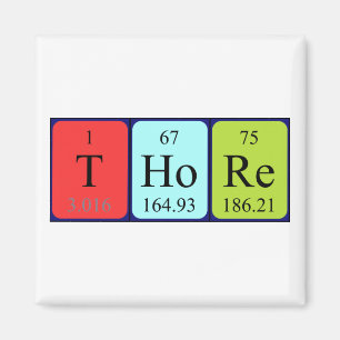 Thore periodic table name magnet