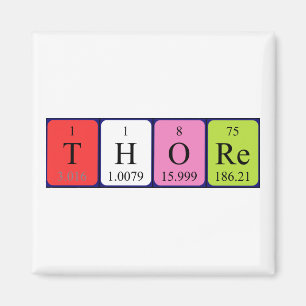 Thore periodic table name magnet