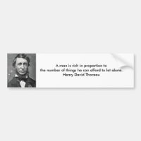 thoreau, A man is rich in proportion to the num...