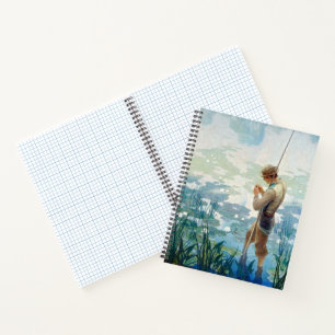 Thoreau Fishing at Walden Pond by N. C. Wyeth Notebook