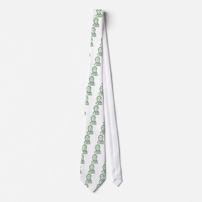 Thoreau-ly Green Tie (Front)