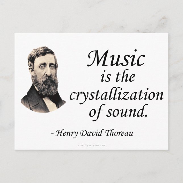 Thoreau on Sound and Music Postcard (Front)
