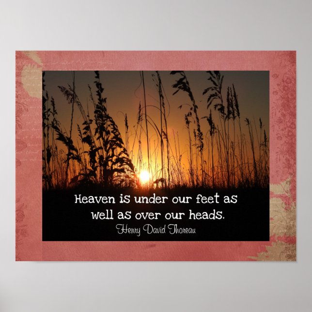 Thoreau Quotations Art Poster (Front)