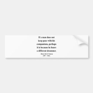 Thoreau Quote 4a Bumper Sticker