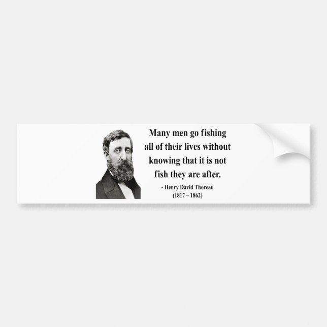Thoreau Quote 8b Bumper Sticker (Front)