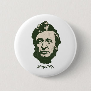 Thoreau - Simplify 6 Cm Round Badge