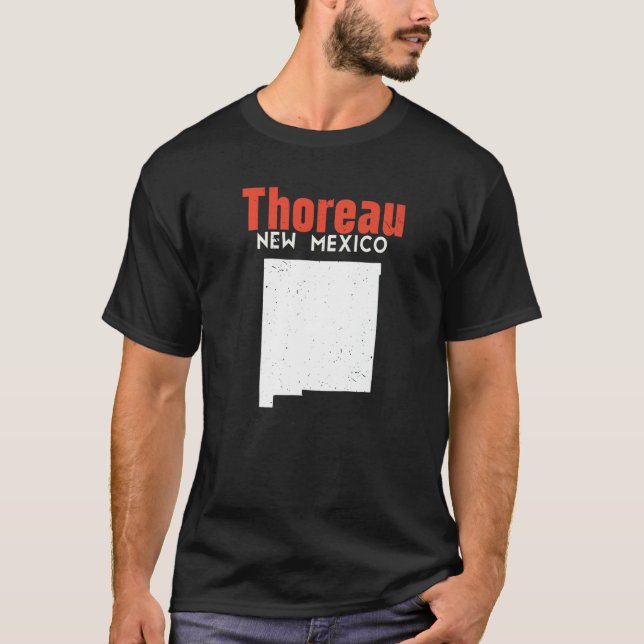 Thoreau Usa State America Travel New Mexican New M T-Shirt (Front)