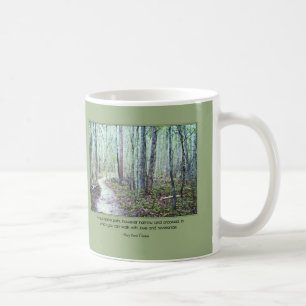 Thoreau: walk with love and reverence coffee mug