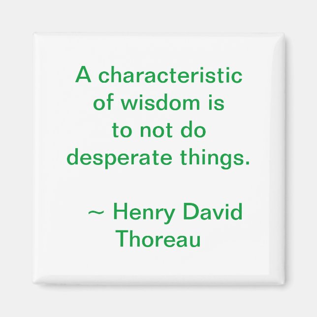 Thoreau Wisdom Magnet (Front)
