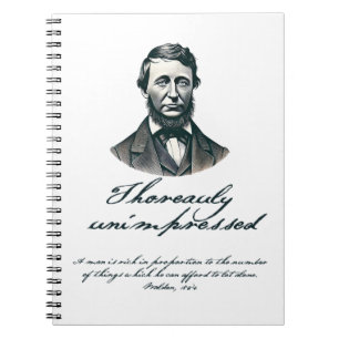 "Thoreauly Unimpressed" Spiral Notebook
