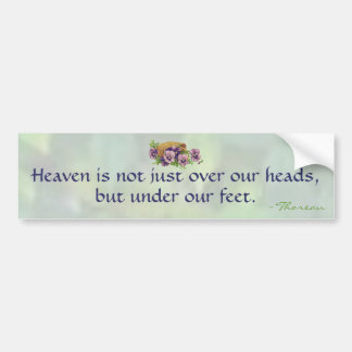 Thoreau's Heaven Bumper Sticker