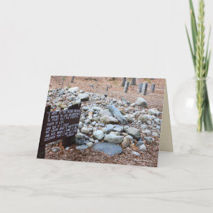 *Thoreau's location of cabin foundation. Card