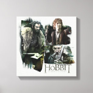 THORIN OAKENSHIELD™, BILBO BAGGINS™, & Gandalf Art Canvas Print