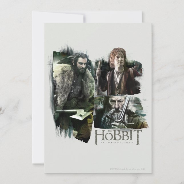 THORIN OAKENSHIELD™, BILBO BAGGINS™, & Gandalf Art Invitation (Front)