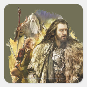 THORIN OAKENSHIELD™, BILBO BAGGINS™, Gandalf Square Sticker