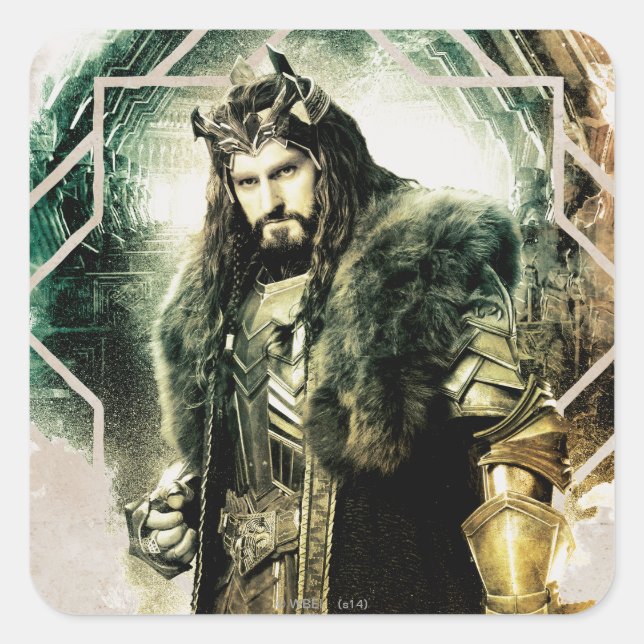 THORIN OAKENSHIELD™ - King Under The Mountain Square Sticker (Front)