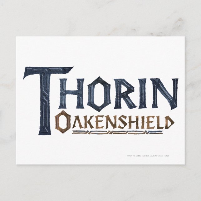 THORIN OAKENSHIELD™ Logo Blue Postcard (Front)