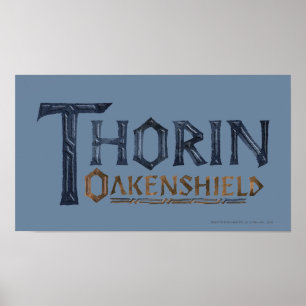 THORIN OAKENSHIELD™ Logo Blue Poster