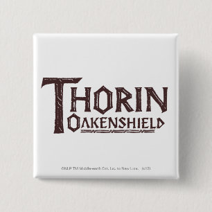 THORIN OAKENSHIELD™ Logo Brown 15 Cm Square Badge