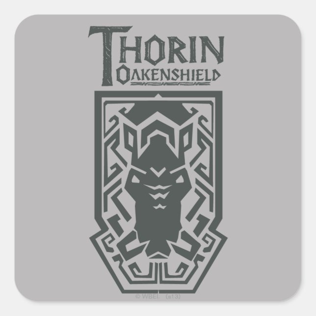 THORIN OAKENSHIELD™ Shield Symbol Square Sticker (Front)