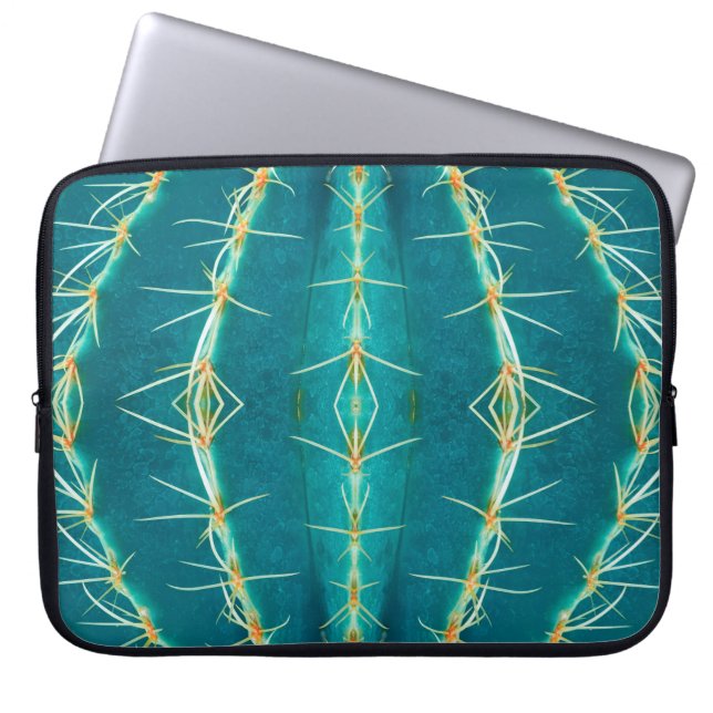 Thorn cactus background,abstract texture pattern f laptop sleeve (Front)