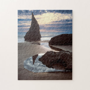 Thorn-Shaped seastack   Face Rock Wayside, OR Jigsaw Puzzle