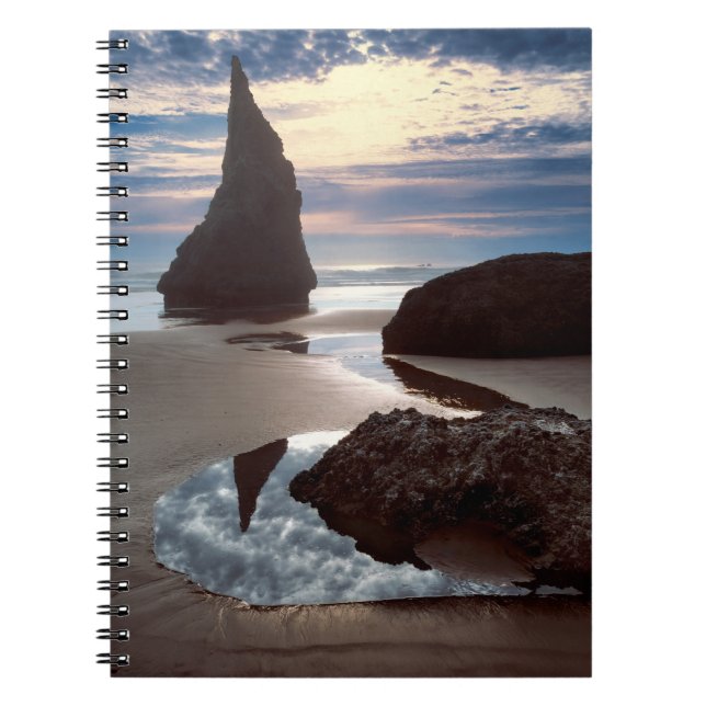 Thorn-Shaped seastack | Face Rock Wayside, OR Notebook (Front)