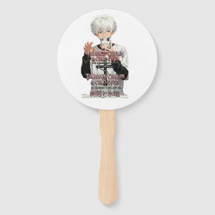 Thorned-Crown-&-Cold-Eyes - Edgy Aesthetic Anime Hand Fan