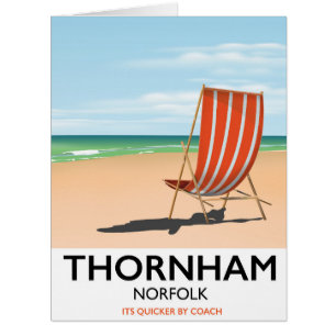 Thornham Norfolk seaside travel poster.