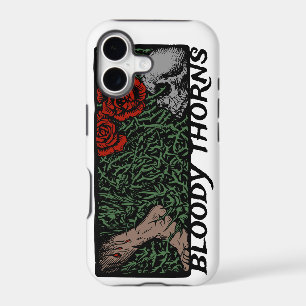 Thorns Skull Roses Feet Mediaeval Coloured Floral