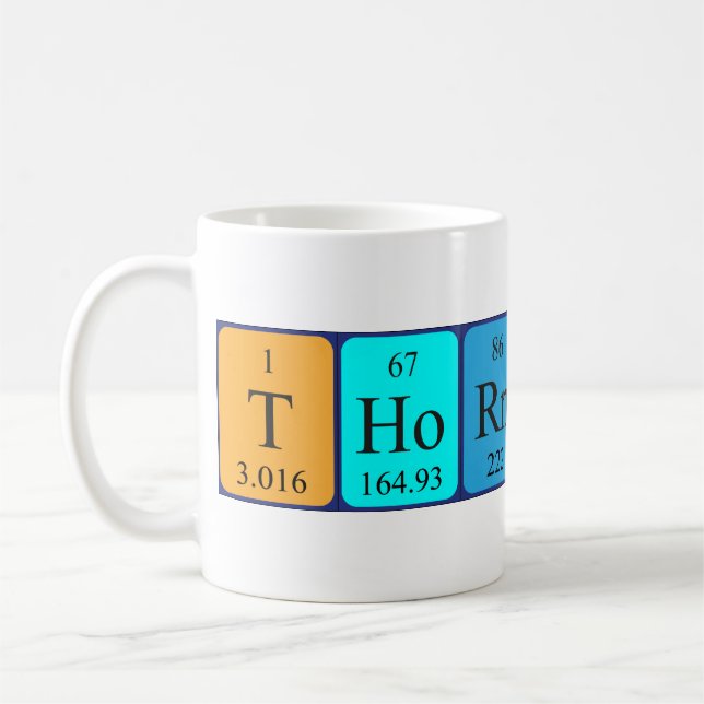 Thornton periodic table name mug (Left)