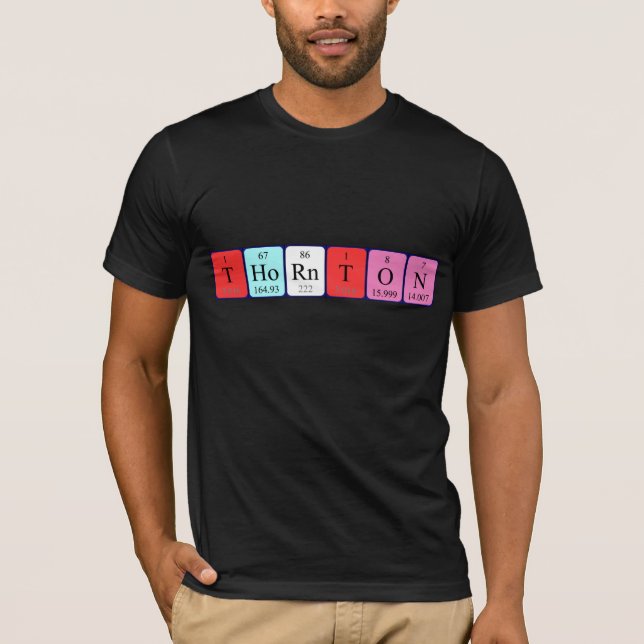 Thornton periodic table name shirt (Front)