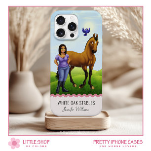 Thoroughbred Horse and Rider iPhone 15 Case
