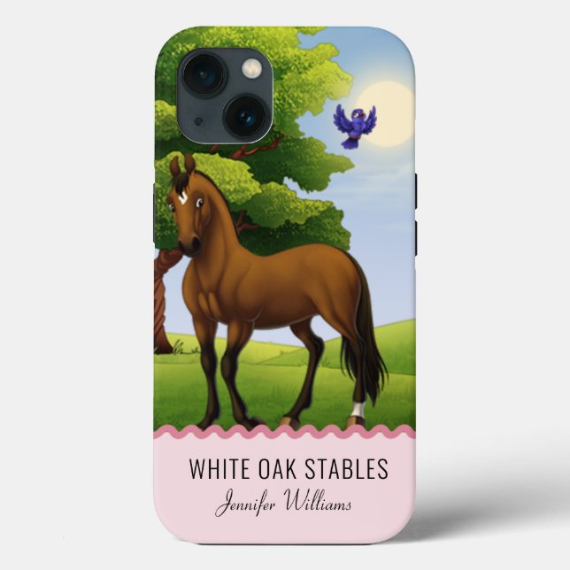 Thoroughbred Horse in a Pasture  Case-Mate iPhone  Case (Back)