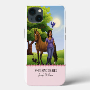 Thoroughbred Horse in Pasture iPhone 13 Case