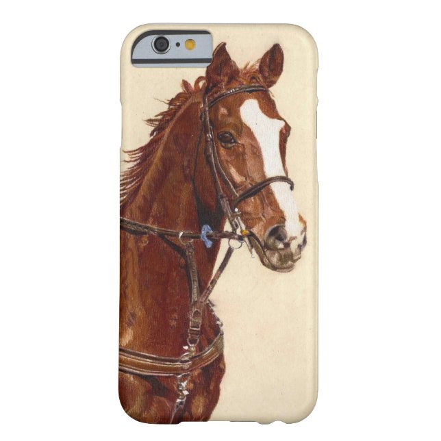 Thoroughbred Horse iPhone 6 case Barely There Case (Back)