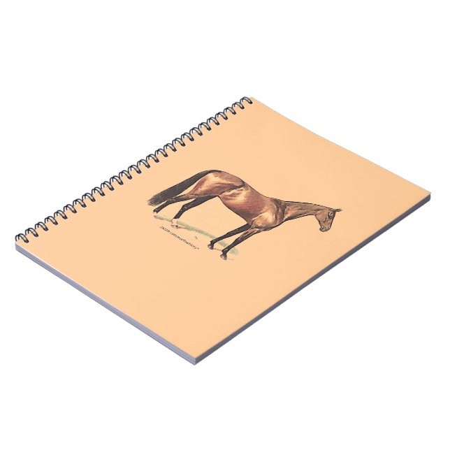Thoroughbred Horse Notebook (Left Side)