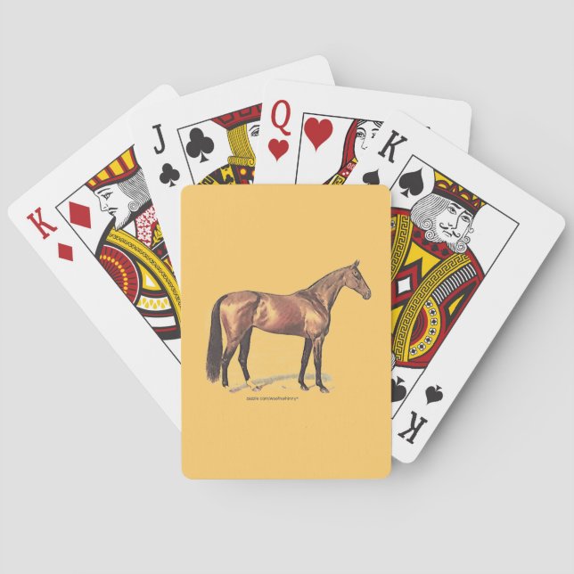 Thoroughbred Horse Playing Cards (Back)