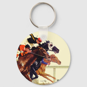 Thoroughbred Race Key Ring