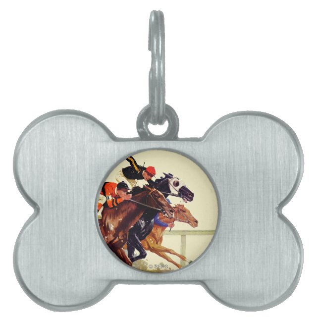 Thoroughbred Race Pet Tag (Front)