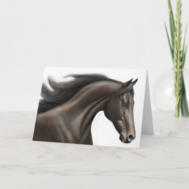 Thoroughbred Racehorse Card (Front)