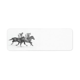 Thoroughbred Racehorse Return Address Labels